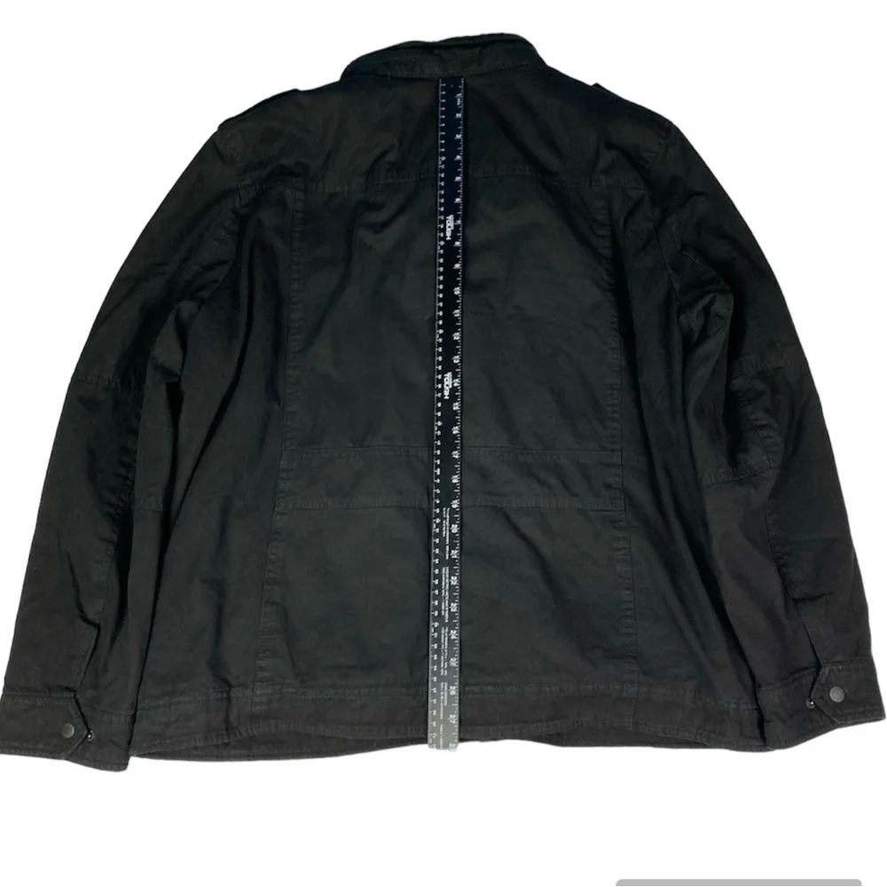 Levi's Men's XL Jacket Black Fleece Lined Heavy Winter Warm Zip Snap Front